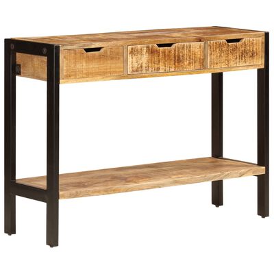 vidaXL Sideboard with 3 Drawers 110x35x75 cm Solid Mango Wood