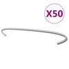 vidaXL Gabion Hooks 50 pcs Galvanised Steel 30 cm