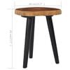 vidaXL Coffee Table 40x45 cm Solid Teak