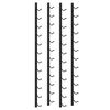 vidaXL Wall Mounted Wine Racks for 12 Bottles 2 pcs Black Iron