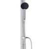 vidaXL Garden Shower with Grey Base 220 cm Aluminium