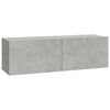 vidaXL 6 Piece TV Cabinet Set Concrete Grey Engineered Wood