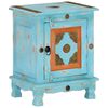 vidaXL Nightstand Solid Mango Wood Blue