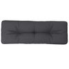 vidaXL Pallet Cushion Anthracite 120x40x12 cm Fabric