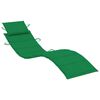 vidaXL Garden Sun Lounger with Table and Cushion Solid Acacia Wood