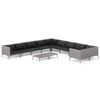 vidaXL Garden Lounge Set | Dark Grey, Black