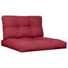 vidaXL Pallet Cushions 2 pcs Wine Red Fabric