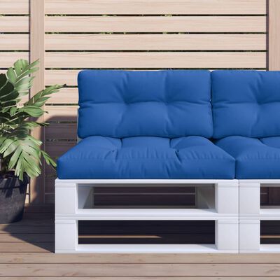 vidaXL Pallet Cushion Royal Blue 70x40x12 cm Fabric