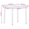 vidaXL 3 Piece Garden Dining Set Black