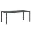 vidaXL 9 Piece Garden Dining Set Poly Rattan Grey