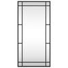 vidaXL Wall Mirror Black 40x80 cm Rectangle Iron