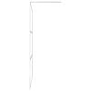 vidaXL Walk-in Shower Wall with Half Frosted ESG Glass 100x195 cm