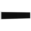 vidaXL Patio Retractable Side Awning 100x514 cm Black
