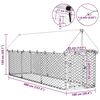 vidaXL Outdoor Dog Kennel with Roof 400x100x150 cm