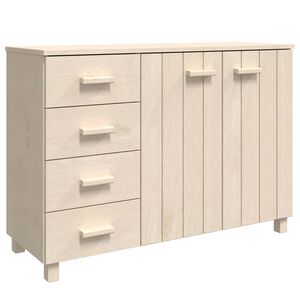vidaXL Sideboard HAMAR Honey Brown 113x40x80 cm Solid Wood Pine