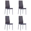 vidaXL Five Piece Dining Set Grey