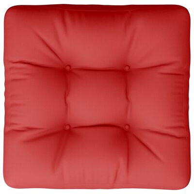vidaXL Pallet Cushion Red 60x60x12 cm Fabric