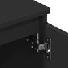 vidaXL TV Cabinet Black 140x40x35.5 cm Engineered Wood