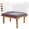 vidaXL 6 Piece Garden Lounge Set Solid Acacia Wood