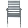 vidaXL Outdoor Dining Chairs 6 pcs Grey Solid Acacia Wood