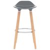vidaXL Bar Stools 2 pcs Grey