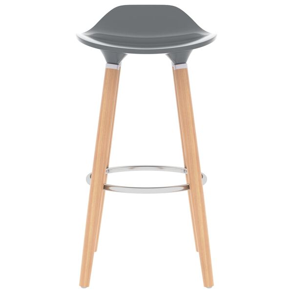vidaXL Bar Stools 2 pcs Grey