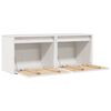 vidaXL Wall Cabinets 2 pcs White 45x30x35 cm Solid Pinewood