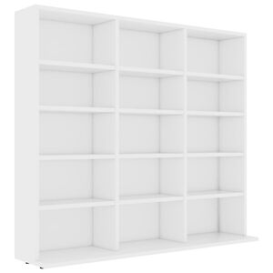 vidaXL CD Cabinet White 100x23x89.5 cm Engineered Wood