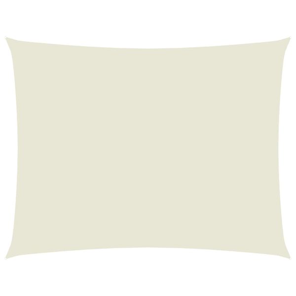 vidaXL Sunshade Sail Oxford Fabric Rectangular 3.5x4.5 m Cream