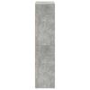 vidaXL Book Cabinet/Sideboard Concrete Grey 66x30x130 cm Engineered Wood