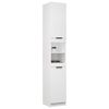 vidaXL Bathroom Cabinet White 32x34x188.5 cm Engineered Wood
