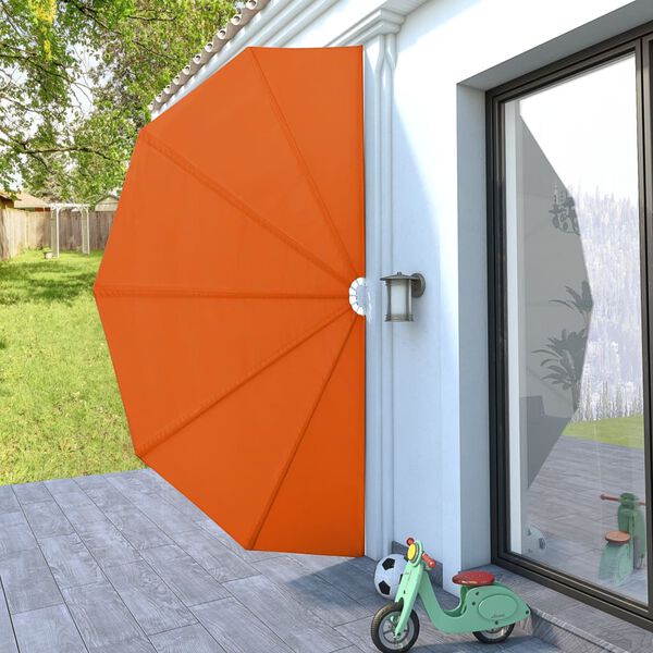 vidaXL Collapsible Terrace Side Awning Terracotta 200 cm