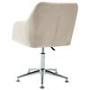 vidaXL Swivel Dining Chair Cream Fabric