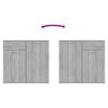 vidaXL Sideboard Grey Sonoma 80x36x75 cm Engineered Wood