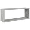 vidaXL Wall Cube Shelf 2 pcs Concrete Grey 60x15x23 cm Engineered Wood