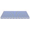 vidaXL Awning Top Sunshade Canvas Blue & White 350x250 cm
