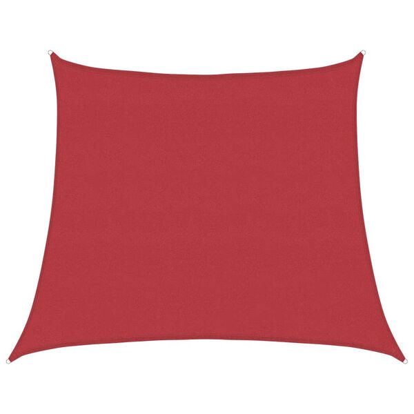 vidaXL Sunshade Sail 160 g/m&sup2; Red 4/5x4 m HDPE