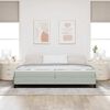 vidaXL Box Spring Bed with Mattress Light Grey 200 x 200 cm Fabric