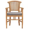 vidaXL 5 Piece Garden Dining Set with Cushions Solid Teak Wood
