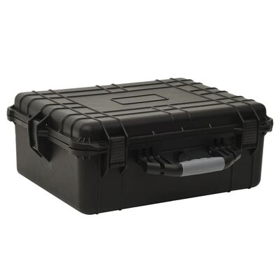 vidaXL Portable Flight Case Black 55x43x21 cm PP