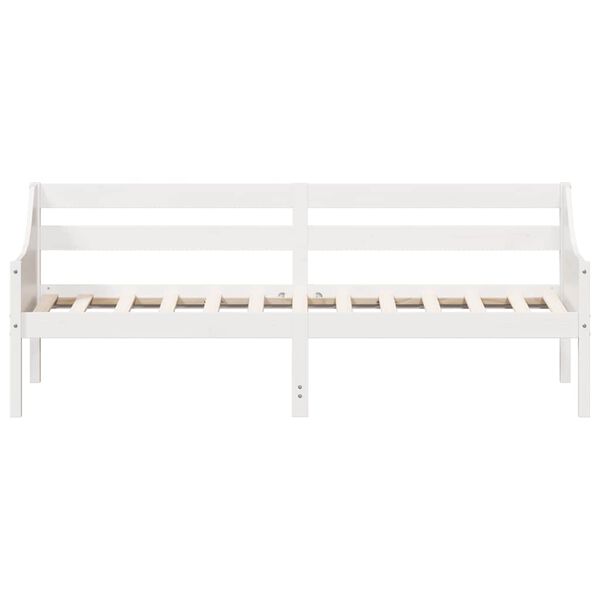 vidaXL Day Bed without Mattress White 90x200 cm Solid Wood Pine