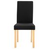 vidaXL Dining Chairs 4 pcs Black Fabric