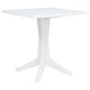 vidaXL Garden Table White 70 x 70 x 71.7 cm Plastic