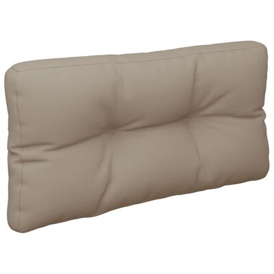 vidaXL Pallet Cushion Taupe 80x40x12 cm Fabric
