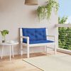 vidaXL Garden Bench Cushion Blue 100x(50+50)x7cm Oxford Fabric