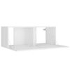 vidaXL 4 Piece TV Cabinet Set White Engineered Wood