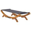 vidaXL Outdoor Lounge Bed 100x188.5x44 cm Solid Bent Wood Anthracite