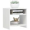 vidaXL Bedside Cabinet High Gloss White 40x30x40 cm Engineered Wood