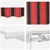 vidaXL Retractable Awning Manual Orange and Brown 450 x 300 cm