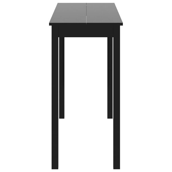 vidaXL Bar Table MDF Black 115x55x107 cm
